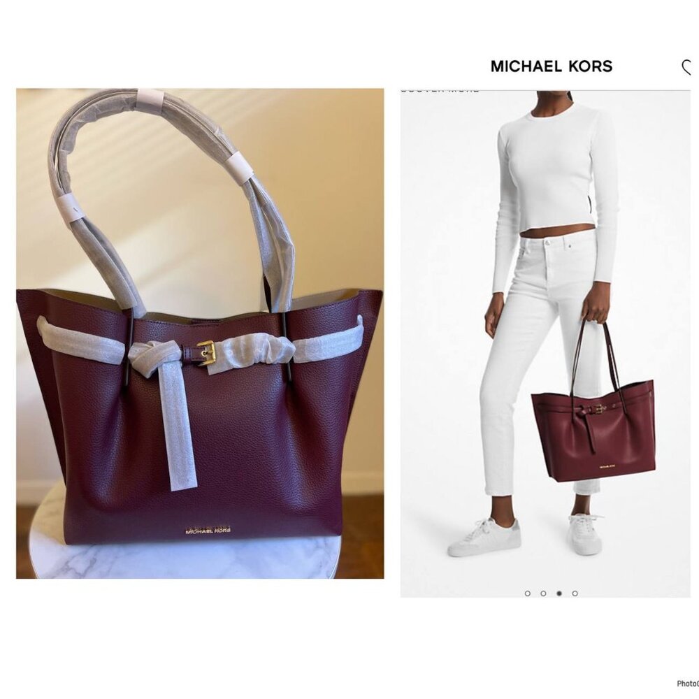 NWT Michael kors Oxblood Large Tote Bag